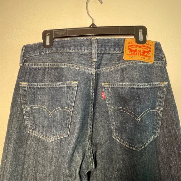 Levi Strauss 505 Cotton Denim Jeans Size 32 x 30 - Picture 4 of 14